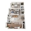 Floor plan: 2x1 Large - Silver