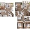 Floor plan: The Flagler Townhome