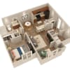 Floor plan: Highland With Sunroom