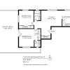 Floor plan: 2 bedroom penthouse