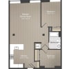 Floor plan: 2BR/1BA