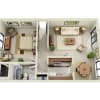 Floor plan: Large 1 Bedroom