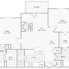 Floor plan: 2 bed/2 bath-1184 sqft