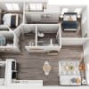 Floor plan: East - 2x2 D 