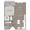 Floor plan: 1B25