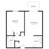 Floor plan: One Bedroom