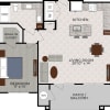 Floor plan: 1x1