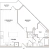 Floor plan: 1 Bed/1 Bath-A3
