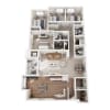 Floor plan: 4x2 - Silver