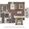 Floor plan: Two Bedroom - 2CA