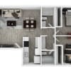 Floor plan: Two Bedroom Two Bathroom Small
