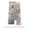 Floor plan: 4 Bedroom 3 Bathroom W/Den
