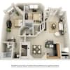 Floor plan: 2 Bedroom B
