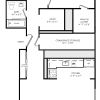 Floor plan: 2 Bedroom-Upgraded