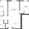 Floor plan: 2 Bed-1 Bath-BA1