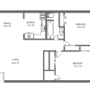 Floor plan: 2B1B R (2x1 1050 SF A)