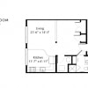 Floor plan: U1 Urban One Bedroom