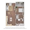 Floor plan: 1AA (Wheelchair Accessible)