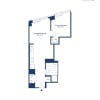 Floor plan: 1 Bed 1 Bath D