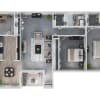 Floor plan: 2 Bedroom 1 Bath First Floor