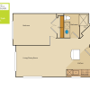 Floor plan: 1 Bed/1 Bath (252aa6)