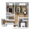 Floor plan: Two Bed, One Bath C12