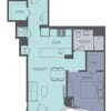 Floor plan: 1 Bedroom 08-Tower