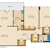 Floor plan: 2 Bedroom - 2 Bath | B02