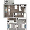 Floor plan: 2 Bedroom