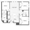 Floor plan: 3 Bed/2 Bath-G1