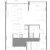 Floor plan: Navona One Bedroom Flat B