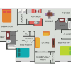 Floor plan: Three bedroom