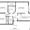 Floor plan: 2 Bedroom