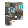 Floor plan: 1 Bedroom A