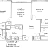 Floor plan: 2 Bedroom/ 2 Bath
