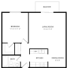 Floor plan: One Bedroom