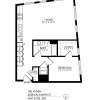 Floor plan: 1 Bedroom 1 Bath