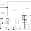 Floor plan: 2 Bed, 2 Bath G