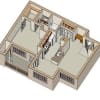Floor plan: 1x1
