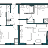 Floor plan: 2 Bed/2 Bath-D3