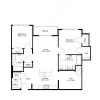 Floor plan: B13-D 2Dx2