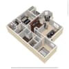 Floor plan: 2X2 A Luxury