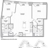Floor plan: 2 Bed 2 Bath 1033