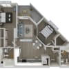 Floor plan: B1U-B1S-1009