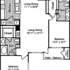Floor plan: 2 Bedroom C