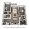 Floor plan: 2 Bed 2 Bath