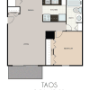 Floor plan: 1 bedroom 1 bathroom TC