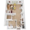 Floor plan: S1 | Studio | 1 Bath