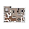 Floor plan: 2 Bedroom