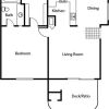 Floor plan: 1x1D